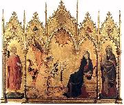 The Annunciation with St. Margaret and St. Asano, Simone Martini
